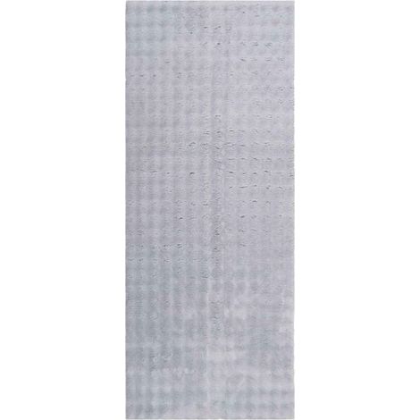 Tapis rectangulaire gris SIROLO 150 x 80 cm (1/5)