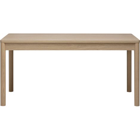 Mesa de comedor rectangular con almacenaje acabado madera clara roble L160 cm IZZIE (1/5)