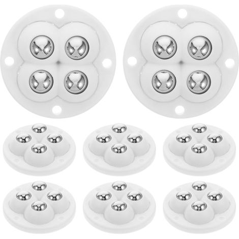de 8 mini roulettes pivotantes adhésives silencieuses et