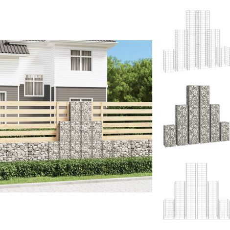 Zaunfelder - Living Gabionen-Set 6-tlg. Verzinkter Draht (1/5)