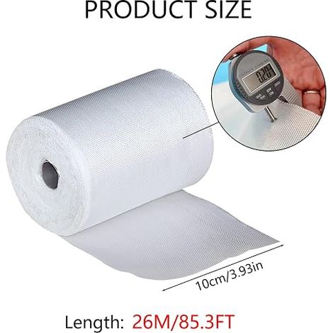 Fiberglass Fabrics 10 cm x 26 m Fiberglass Tape Fiberglass Mat (1/4)