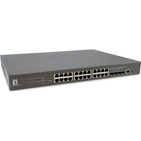 GTP-2871, conmutador Gigabit PoE administrado L3 Lite de 28 puertos, 4 x 10G SFP+, PoE 802.3af/at, salidas PoE de 24 puertos