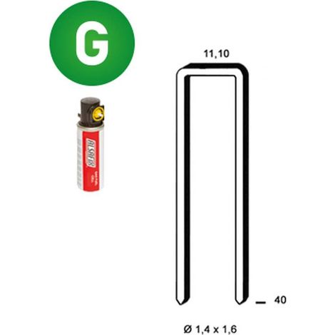 2 000 Agrafes Galvanisées Résinées Z-40 (Pack) - 2.5 kg - D-Work