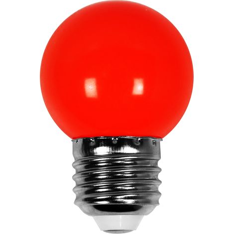 Skylantern – Ampoule LED E27 rouge 1,5W – Diamètre 5cm pour guirlande guinguette – Étanchéité IP65 pour extérieur