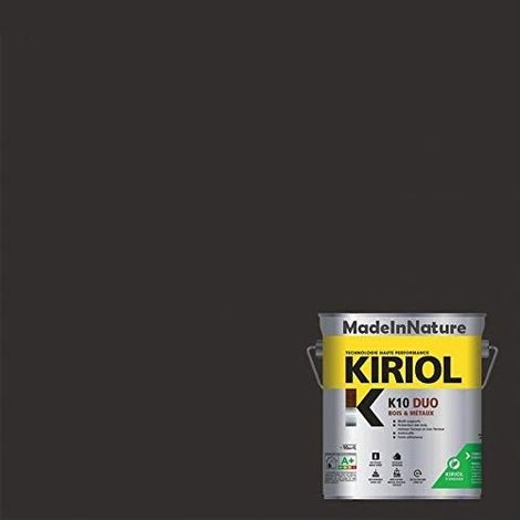Peinture Métaux Antirouille, Sous couche et Finition, sur Fer, Acier, Galvanisé, même rouillés, très opacifiant - 0.75 litre - RAL 7022. (1/4)