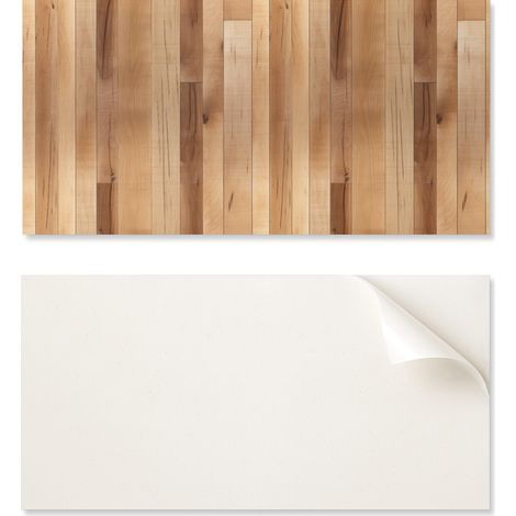 Azulejos decorativos de PVC para pared con dise帽o de madera natural, 10x40x20 cm.