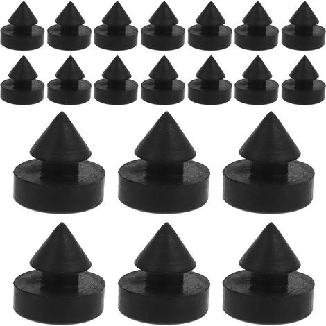 Packung mit 20 kleinen Türpuffern aus Gummi (1/5)