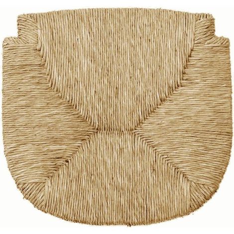 Mediawave Store – Galette de chaise en paille naturelle 35x41cm – Siège de remplacement pour chaise Marocca – Structure en bois massif - C2000