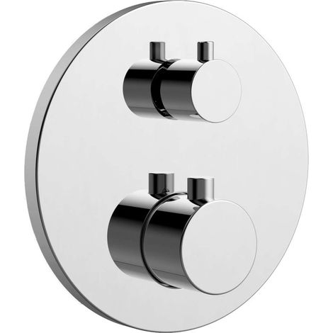 Sapho - Thermostatische Unterputzarmatur, Einbaugehäuse, für 2 Verbraucher, Chrom RH396 (1/2)