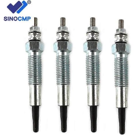 Jeu de 4 bougies de préchauffage neuves 4900224, compatibles avec les moteurs diesel Cummins A2300 et Nissan G10 N16 (2000-2014), 1,5 L. (1/5)