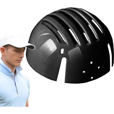 Capuchon de sécurité pour casquette de baseball - Coque rigide légère en polyéthylène avec ventilation - Insert antichoc pour protection de la tête et protection solaire - Ajustement universel (1/5)
