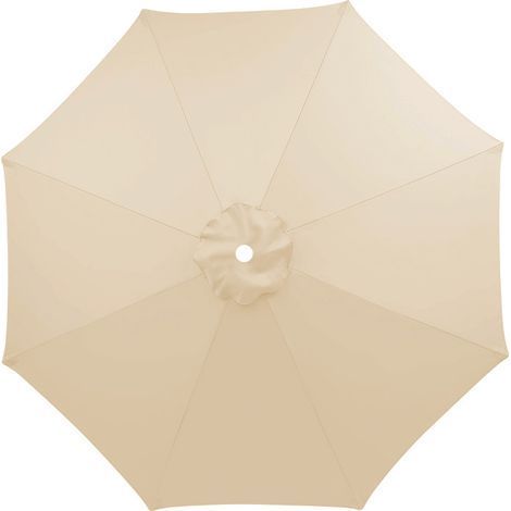 Toile de Remplacement pour Parasol 6 Branches, Parasol de Jardin Anti-UV et Imperméable, Remplacement de Toile de Parasol( Beige,230CM) (1/3)