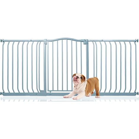 Bettacare Curved Top Dog Gate, 170cm - 179cm, Matt Grey, Pressure Fit Pet Gate for Dog and Puppy, Pet and Dog Barrier (1/4)