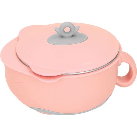 Bol Thermo Isolant Acier Inoxydable 316 pour Enfants - Ustensiles de Cuisine Orange (1/5)
