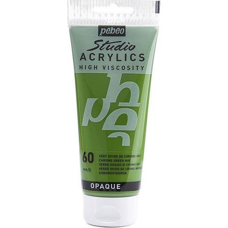 Peinture Acrylique - Pébéo - Studio - Vert oxyde de Chrome - 100 ml - Satiné (1/3)
