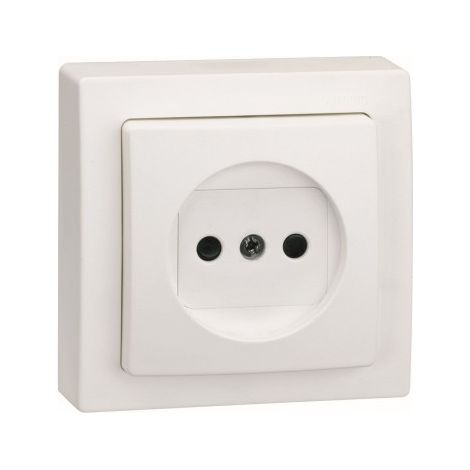 Base superficie, 2p 16a 250v, ip20, serie simon 73 loft, blanco, retractilado