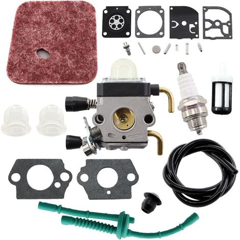 Carburateur Carb avec Filtre à Air Tuyau Membrane Joint Réparation kit pour Stihl FS38 FS55 FS55R FS55RC FC55 FC75 FC85 HS45 HS75 HS80 HS85 KM55 HL45 KM55R (1/5)