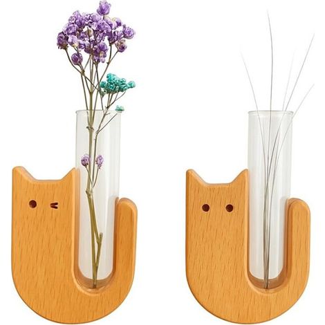 2 Aimants de Vase Mignons pour Réfrigérateur - Support de Moustaches de Chat Minuscule, Aimants de Réfrigérateur de Vase Minuscules, Parfaits (1/4)