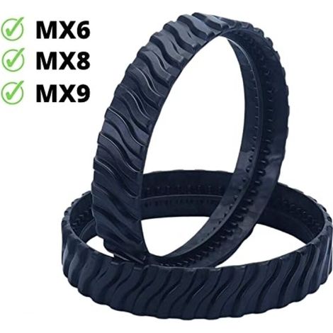 2 chenilles adaptables pour Zodiac MX6 MX8 MX9, pneus de Robot Nettoyeur Piscine R0526100 (1/3)