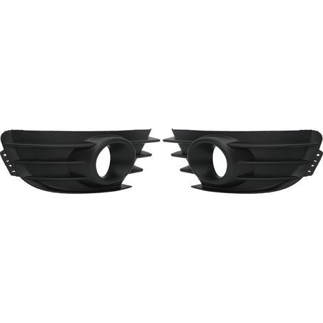 1 Paire de Couvercles de Calandre Antibrouillard, Calandre de Pare-chocs Avant Antibrouillard Noir pour Citroen C4 2004‑2008