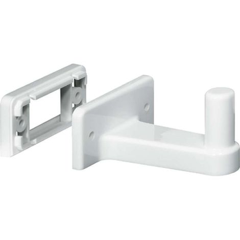 Cyclingcolors – Charnière pivotante demi-lune pour meuble d'angle à visser – Plastique blanc RAL 9006 – Optimise l'espace – Pour cuisines et bureaux