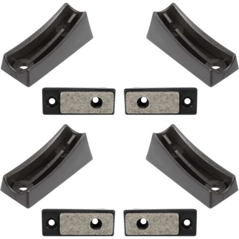 Cyclingcolors – Lot de 4 embouts en plastique noir pour pieds de chaise Cantilever – Protection feutre pour sols – Ø tube 22mm – Longueur 71mm