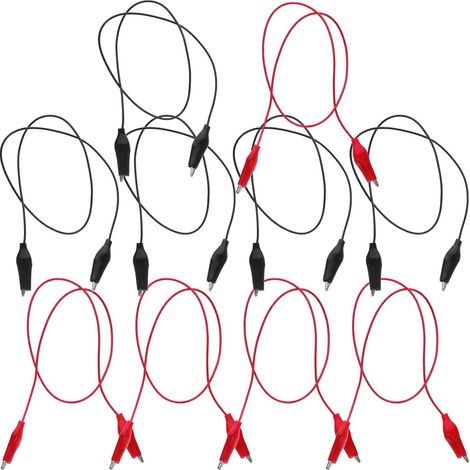 10 Pièces Cordons de Test D'isolation Manchon Isolant en Pvc et Fils en Cuivre et Fer pour Test Précis de Circuits en Laboratoire Éducatif et Expérimentation (1/5)