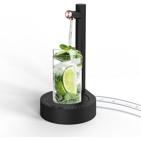 Dispensador de agua eléctrico portátil recargable por USB - Bomba de agua automática - Diseño minimalista - Adecuado para uso en el hogar, la oficina y exteriores. (1/5)