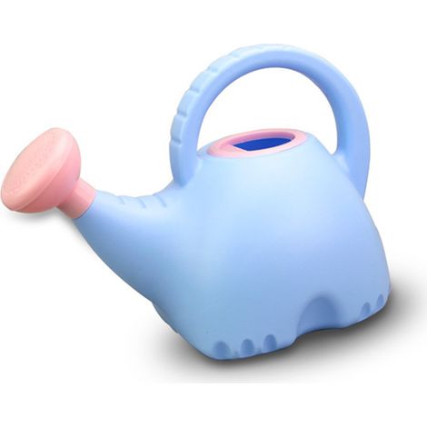 Arrosoir pour enfants en forme d'éléphant, jouet de jardin mignon en plastique, 1,5 L, bleu (1/5)