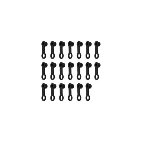 Ede Sollbry Lot de 20 bouchons de purge de freins en caoutchouc pour voitures, motos et automobiles, 8 mm, noirs (1/2)