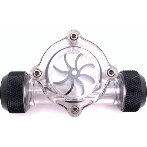 Water Cooling Débitmètre G1 / 4"Femelle à Femelle indicateur de débitmètre Radiateur pour PC Water Cooling 8(Noir) (1/5)