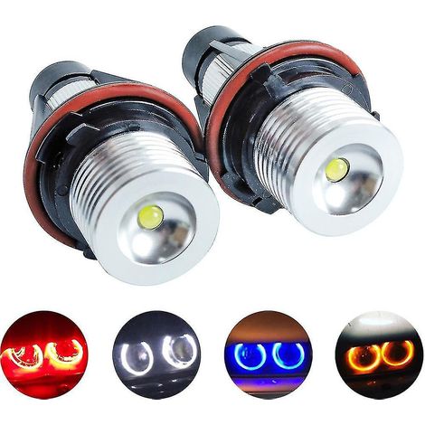 2 ampoules LED Angel Eyes pour feux de position (modèles E39, E53, E60, E61, E63, E64, E65, E66, E87, 525i, 530i, Xi, 545i, M5) (1/5)