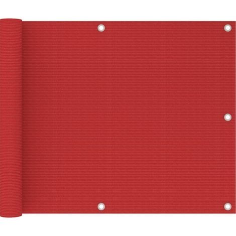Brise vue pour balcon - Brise vent Écran de jardin Rouge 75x600 cm PEHD BV670689 - BonneVie (1/5)