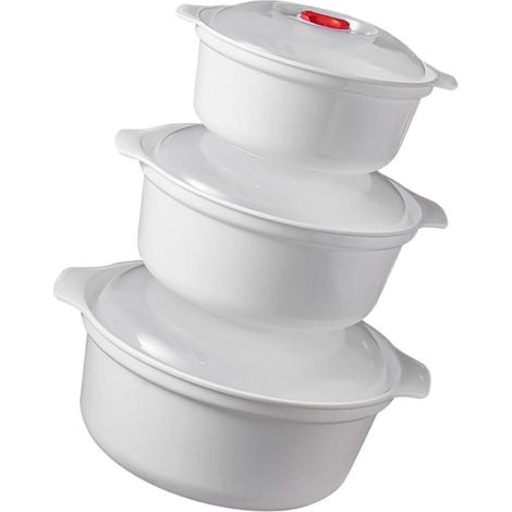 Boîtes à bento portables en plastique , lot de 3 (1/5)