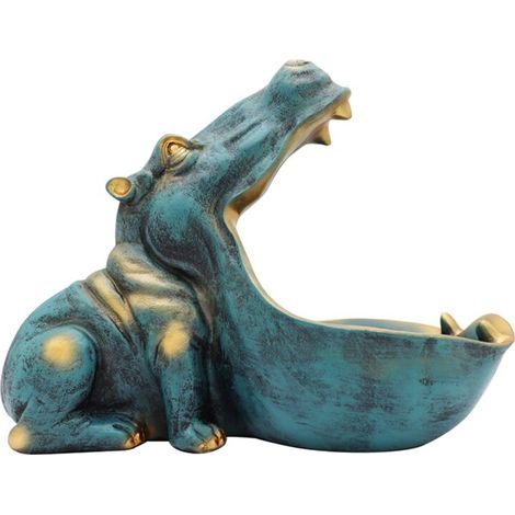 Figurine d'hippopotame en résine pour la maison, bonbonnière, décoration de table A (1/4)