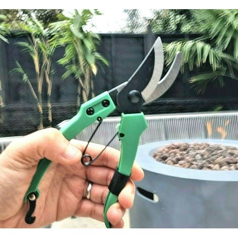 Robuste 20 cm (8 Zoll) lange Gartenschere aus Kohlenstoffstahl, Handschere.