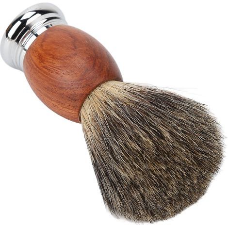 Brosse à raser en bois ergonomique pour soin barbe homme - Parfaite pour usage salon et maison