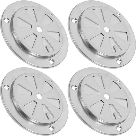 4 Pièces Kit Ventilation Acier Inoxydable pour Barbecue Couvercles Ronds (1/5)