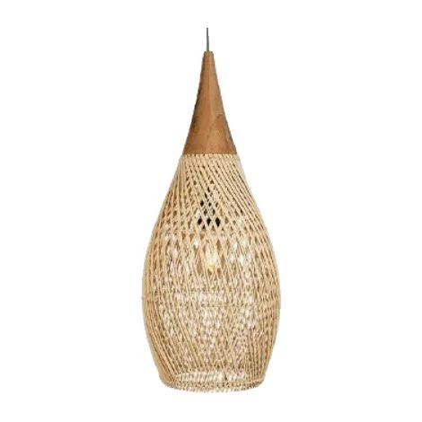 Suspension, Design Vintage, Matériau Écologique, 35 X 70CM, Pas d'ampoule-b (1/2)
