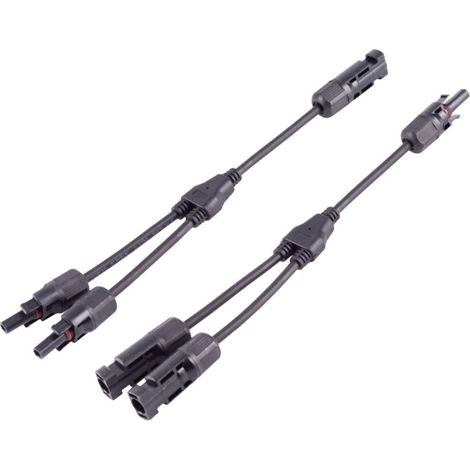 BKL Electronic 2800020 2/1 Connecteur en Y 4 mm² Longueur de câble 0.30 m