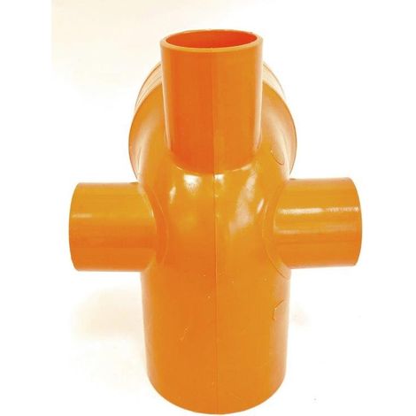 Curva wc - tipo basso in pvc : Modello - 3 attacchi (posteriore + destro + sinistro) Ø50