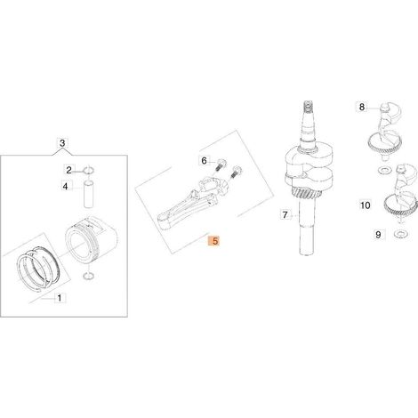 Pleuelstange komplett Original EMAK L66150758