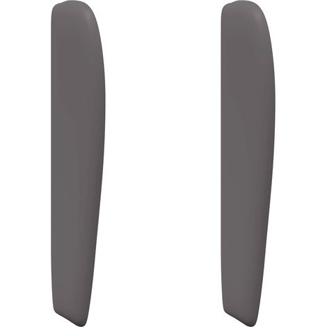 Maison Exclusive - Kopfteil Ohr Dunkelgrau 80 x 23 x 6 cm PVC