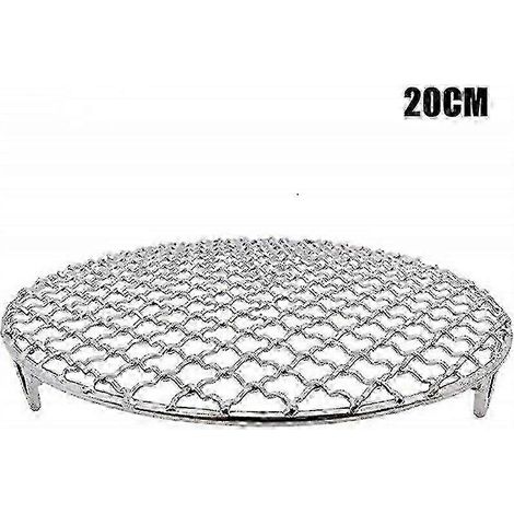 Grille de barbecue ronde en acier inoxydable (15, 18, 20, 24, 29 cm) - Neuf - 20 cm