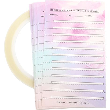 Lot de 10 cartes de rangement pour extensions de cils, supports en papier pour éventails de faux cils, organiseur de maquillage (1/5)