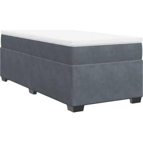 Maison Exclusive - Boxspringbett mit Matratze Dunkelgrau 90x190 c