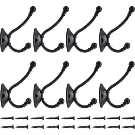 8Pcs Plus Gros Patère Porte Manteau Murale Vintage Crochet Métal De Porte Chapeau Crochet Rétro pour Porte-Manteau Salle de Bain Cuisine (1/4)