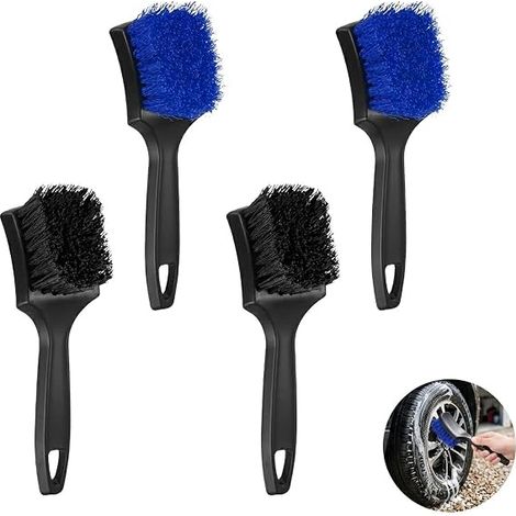 Brosse Jante Voiture Nettoyage Pneu Jantes Alu - de Lavage Auto (1/5)