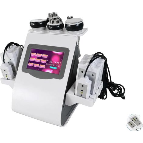 Dispositivo de remodelación corporal, dispositivo multifuncional 6 en 1, tecnología de cavitación y radiofrecuencia, enchufe europeo (EU-PLUG). (1/2)