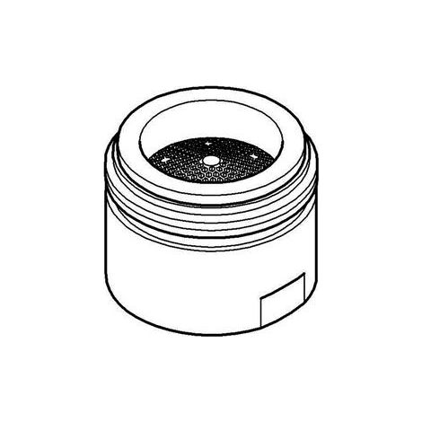 Grohe Mousseur Chrom, Außengewinde M20x1, Durchflussklasse A, 13,5-15,0l/min bei 3bar (1/4)